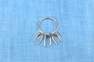 Gold Triple Claw Prong Raw Stone Ring Blank, Claw Setting, Prong Gold Band, Wholesale Ring, Design Your Ring, DIY Jewelry, Jewelry Supplies