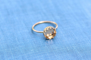 Gold Filled 10mm Crown Bezel Cup Ring blank, Round Cabochon, Cab Breast Milk, jewelry supplies, build your ring, wholesale jewelry, diy ring