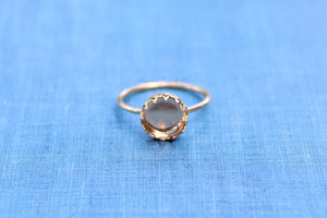 Gold Filled 8mm Crown Bezel Cup Ring blank, Round Cabochon, Cab Breast Milk, jewelry supplies, build your ring, wholesale jewelry, diy ring