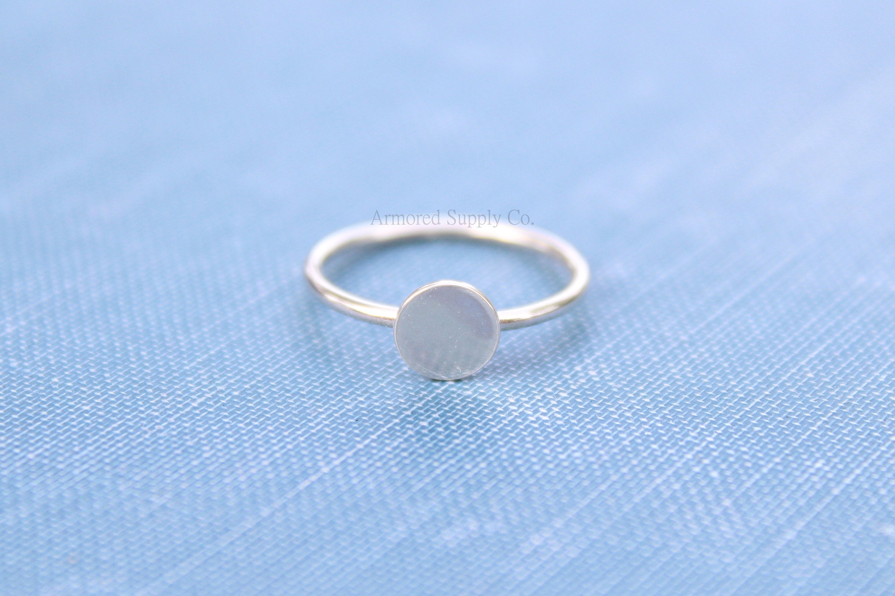 Silver Disc Pad Ring Blank, Round Cabochon, Resin Glue Pad Breast Milk, DIY jewelry supplies, build your ring, wholesale jewelry, diy ring
