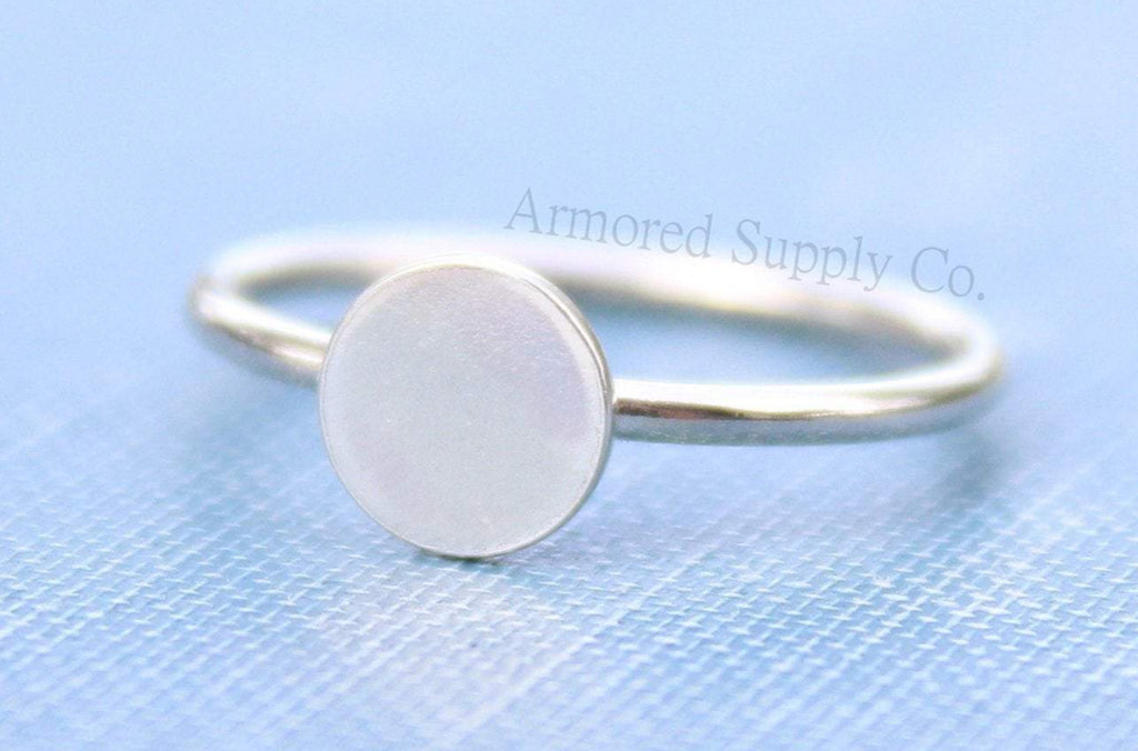 Silver Disc Pad Ring Blank, Round Cabochon, Resin Glue Pad Breast Milk, DIY jewelry supplies, build your ring, wholesale jewelry, diy ring