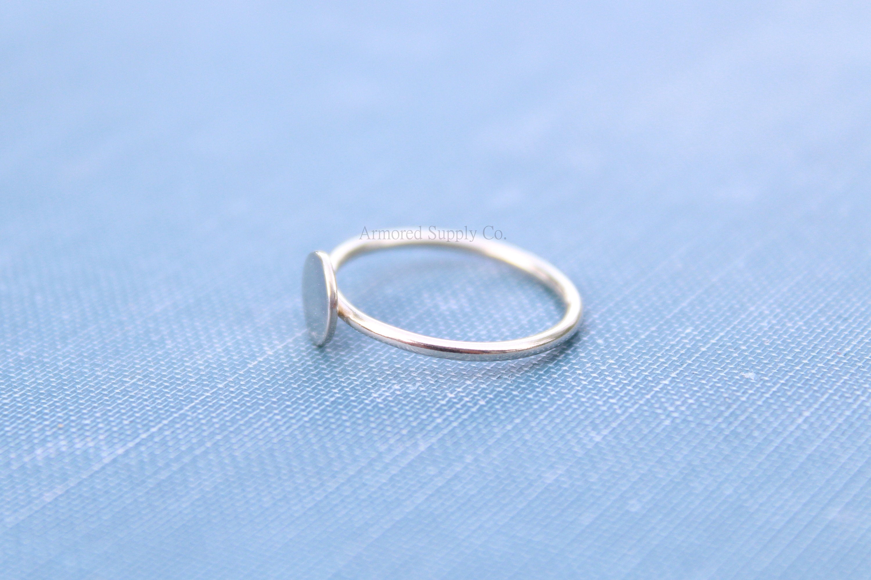 Silver Disc Pad Ring Blank, Round Cabochon, Resin Glue Pad Breast Milk, DIY jewelry supplies, build your ring, wholesale jewelry, diy ring