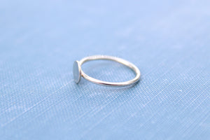 Silver Disc Pad Ring Blank, Round Cabochon, Resin Glue Pad Breast Milk, DIY jewelry supplies, build your ring, wholesale jewelry, diy ring