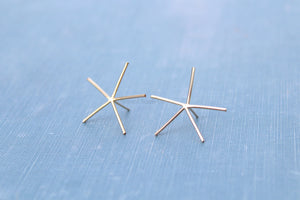 Gold Claw Prong Raw Stone Stud Earring Blanks, 5 Prong Setting, Wholesale Blanks, Gold Raw Stones, DIY Jewelry, Blanks, Jewelry Supplies