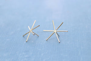 Gold Claw Prong Raw Stone Stud Earring Blanks, 6 Prong Setting, Wholesale Blanks, Gold Raw Stones, DIY Jewelry, Blanks, Jewelry Supplies