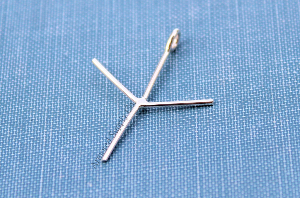 Claw Prong Raw Stone Pendant Blank, Silver 3 Prong, Wholesale Blanks, Raw Stones, Pendant, DIY Jewelry, Silver Blanks, Jewelry Supplies