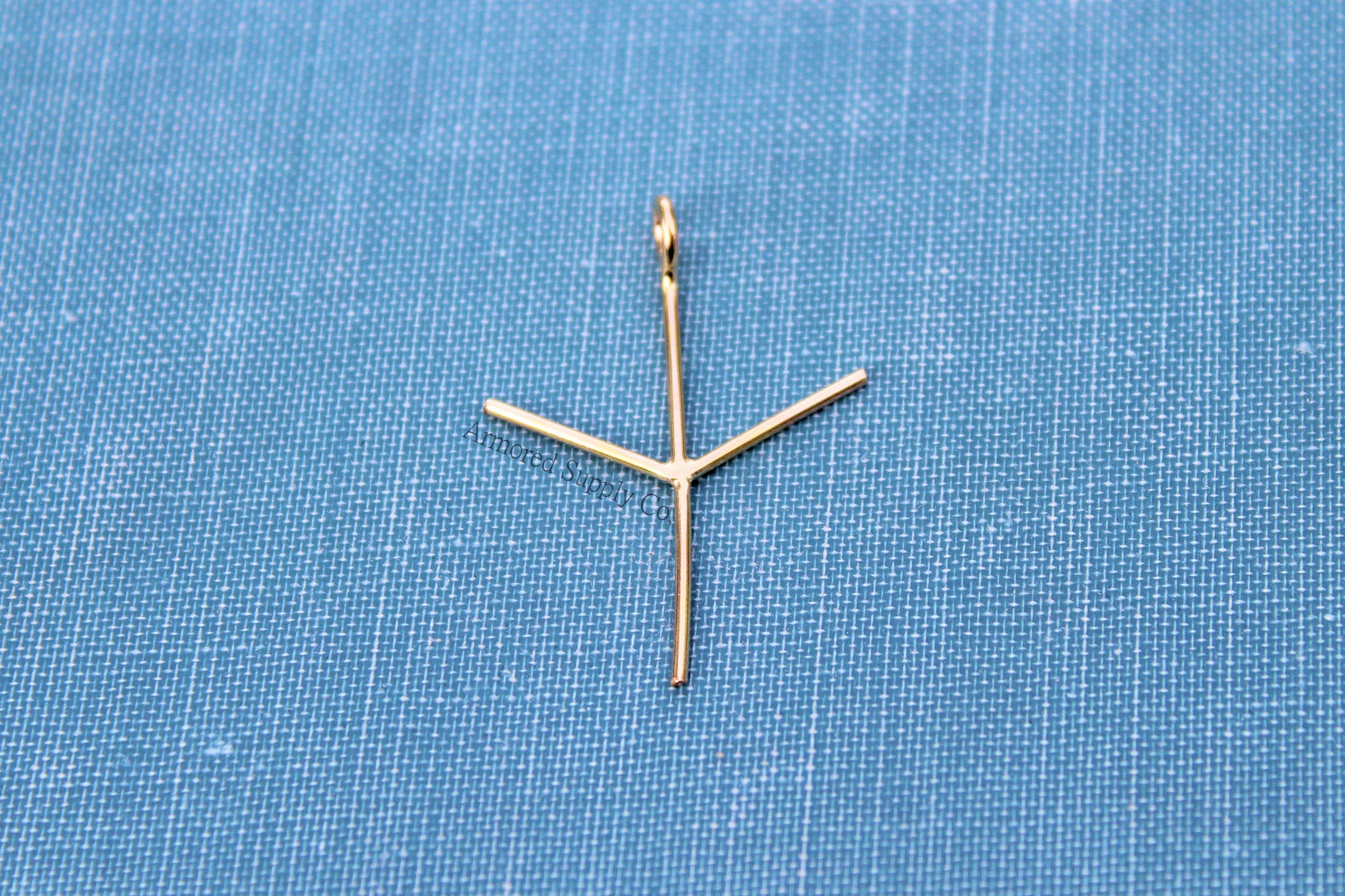 Gold Filled 3 Prong Claw Raw Stone Pendant Blank, Wholesale Blanks, Rose Gold Pendant, Pendant, DIY Jewelry, Gold Blank, Jewelry Supplies