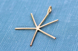 Gold Filled 5 Prong Claw Raw Stone Pendant Blank, Wholesale Blanks, Rose Gold Pendant, Pendant, DIY Jewelry, Gold Blank, Jewelry Supplies