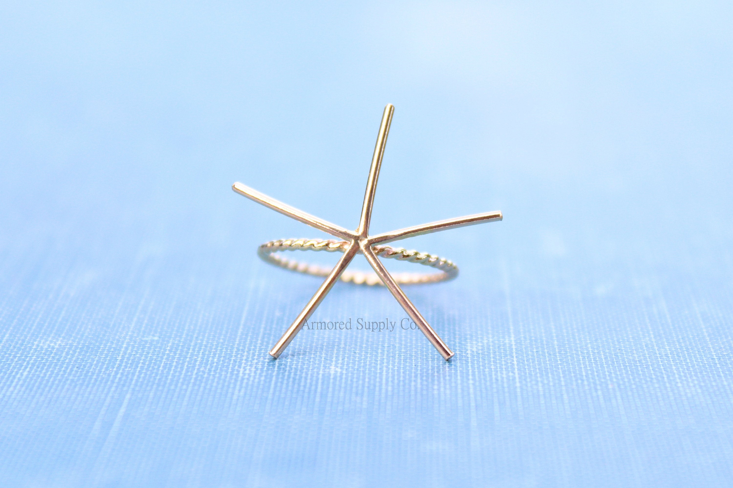 Gold Claw Rope Ring Blank, 5 Prong Raw Stone, Ring Setting, Wholesale Ring, Design Your Ring, DIY Jewelry, Ring Blanks, Jewelry Supplies