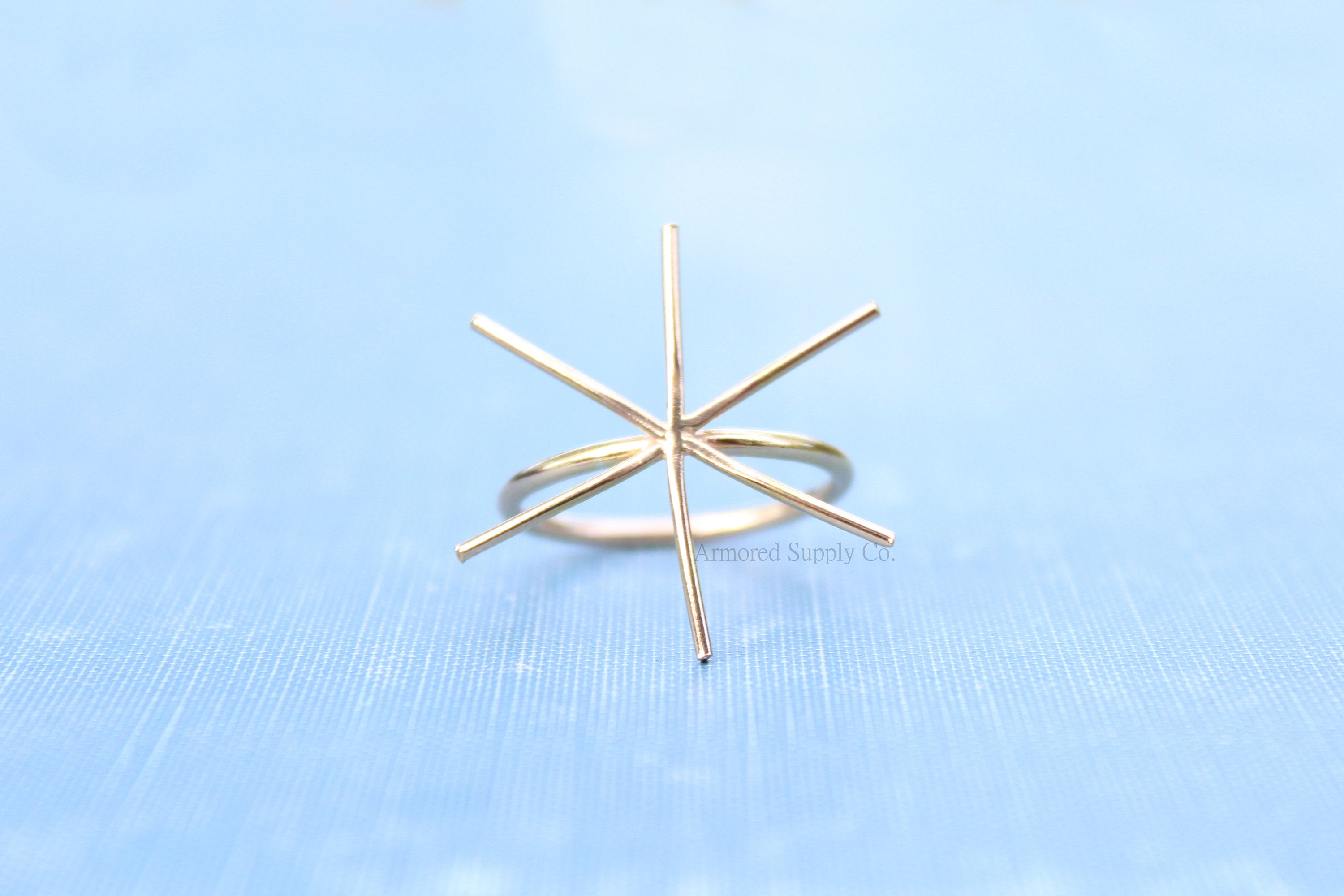 Gold 6 Prong Claw Ring, Raw Stone Ring, Claw Prong Ring Blank, Wholesale Ring, Gold Band Ring, DIY Jewelry, Rose Gold Blank, Jewelry Supply