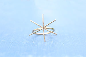 Gold 6 Prong Claw Ring, Raw Stone Ring, Claw Prong Ring Blank, Wholesale Ring, Gold Band Ring, DIY Jewelry, Rose Gold Blank, Jewelry Supply