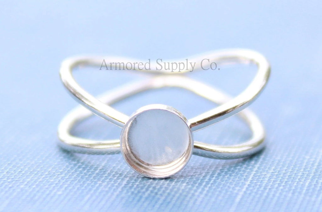 Galaxy Bezel Cup Ring blank, Round Cabochon, Cab Resin Glue Pad Breast Milk, jewelry supplies, build your ring, wholesale jewelry, diy ring
