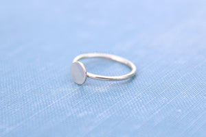 Silver Disc Pad Ring Blank, Round Cabochon, Resin Glue Pad Breast Milk, DIY jewelry supplies, build your ring, wholesale jewelry, diy ring