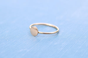 Yellow Gold Disc Pad Ring Blank, Round Cabochon, Resin Glue Pad Breast Milk, jewelry supplies, build your ring, wholesale jewelry, diy ring