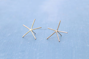 Gold Claw Prong Raw Stone Stud Earring Blanks, 5 Prong Setting, Wholesale Blanks, Gold Raw Stones, DIY Jewelry, Blanks, Jewelry Supplies