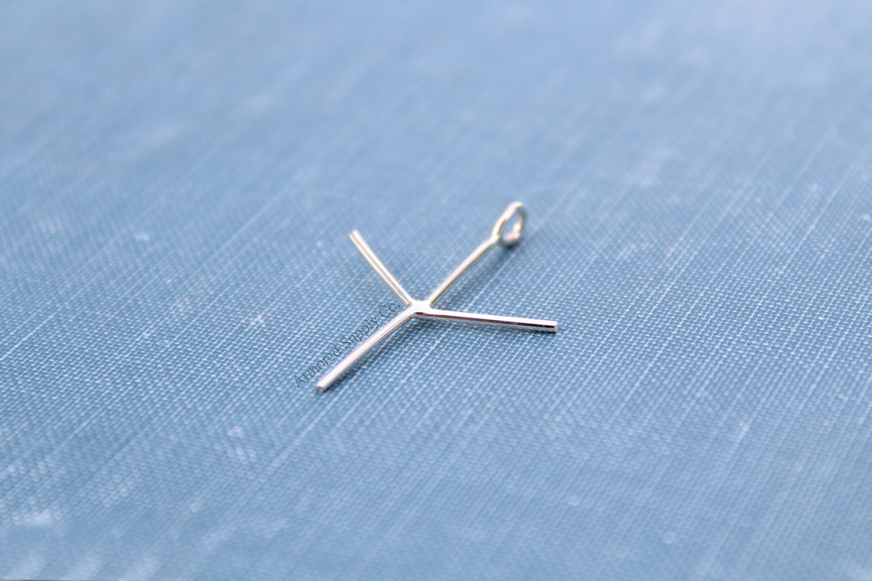 Claw Prong Raw Stone Pendant Blank, Silver 3 Prong, Wholesale Blanks, Raw Stones, Pendant, DIY Jewelry, Silver Blanks, Jewelry Supplies