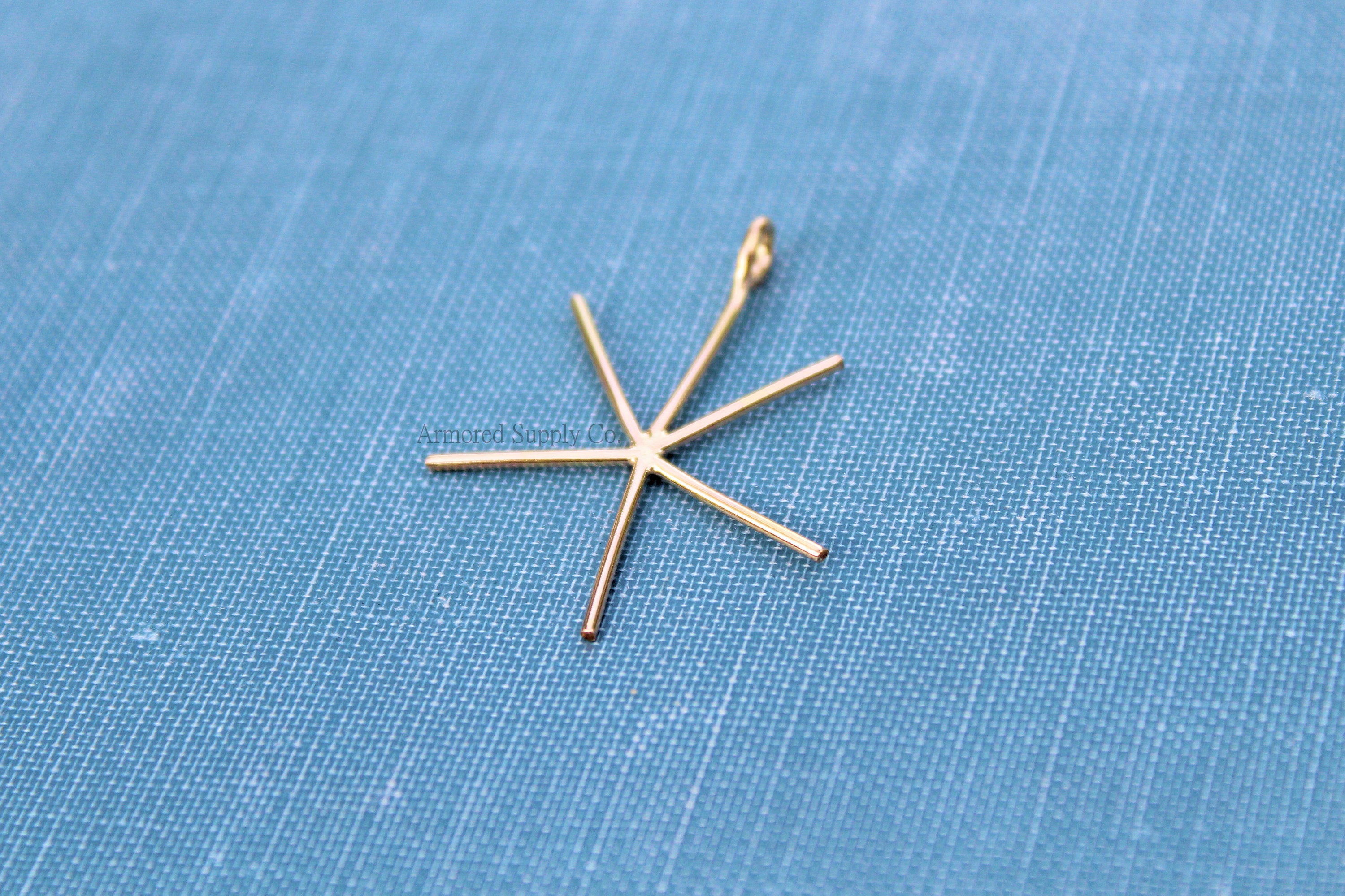 Gold Filled 5 Prong Claw Raw Stone Pendant Blank, Wholesale Blanks, Rose Gold Pendant, Pendant, DIY Jewelry, Gold Blank, Jewelry Supplies
