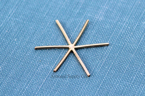 Gold 6 Prong Claw Only Blank Raw Stone Setting, Raw Stone Blank, Wholesale Blanks, Pendant, DIY Jewelry, Silver Blanks, Jewelry Supplies