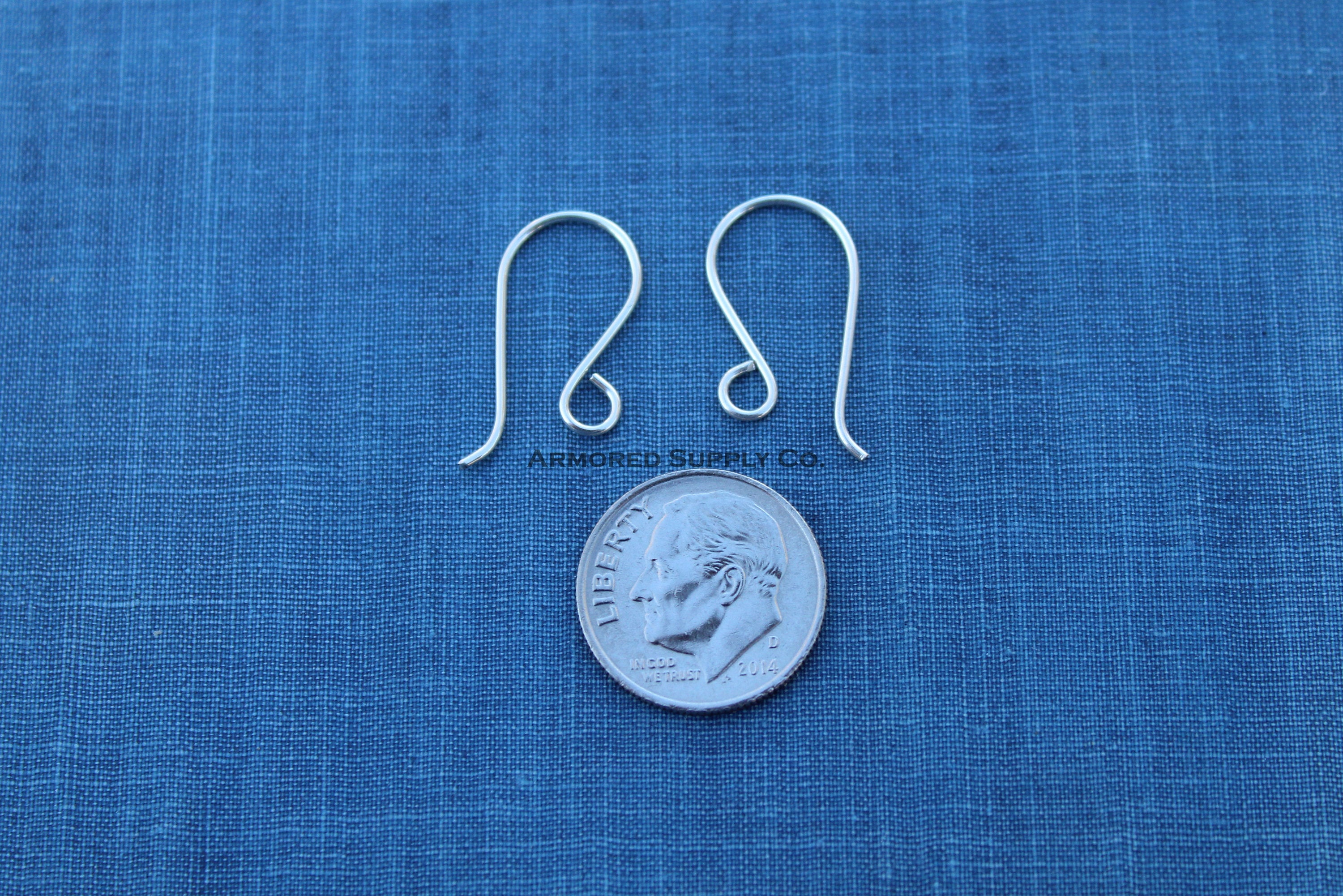 French Ear Wires Side Facing Loop, Silver or Gold Earrings, Earring Disc, Wholesale Blanks, Disk Earrings, DIY Jewelry, Jewelry Supplies