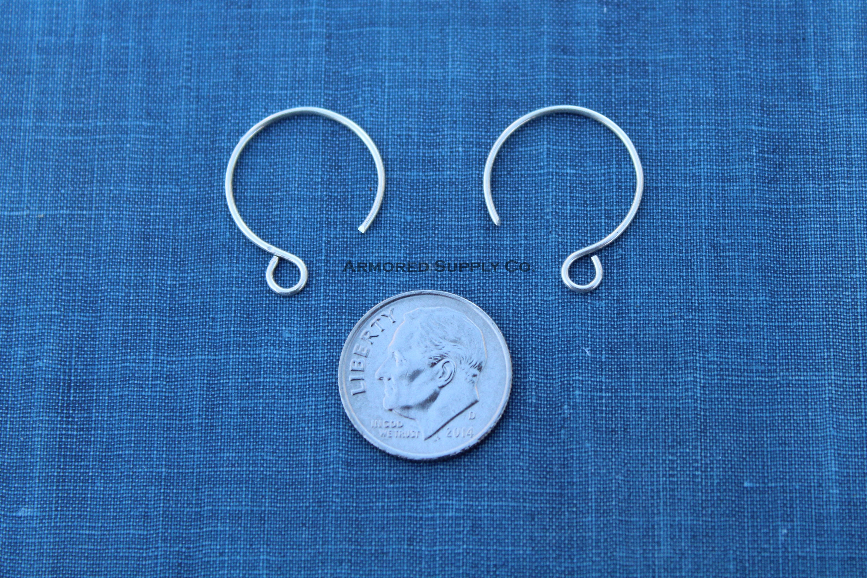 Round Ear Wires Front Facing Loop, Silver or Gold Earrings, Earring Disc, Wholesale Blanks, Disk Earrings, DIY Jewelry, Jewelry Supplies