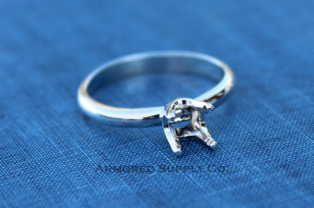 6mm Faceted Bezel Classic Ring blank, Faceted Stone Ring, Setting Ring, DIY jewelry supplies, build your ring, wholesale jewelry, diy ring