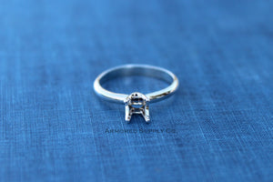 4mm Faceted Bezel Classic Ring blank, Faceted Stone Ring, Setting Ring, DIY jewelry supplies, build your ring, wholesale jewelry, diy ring
