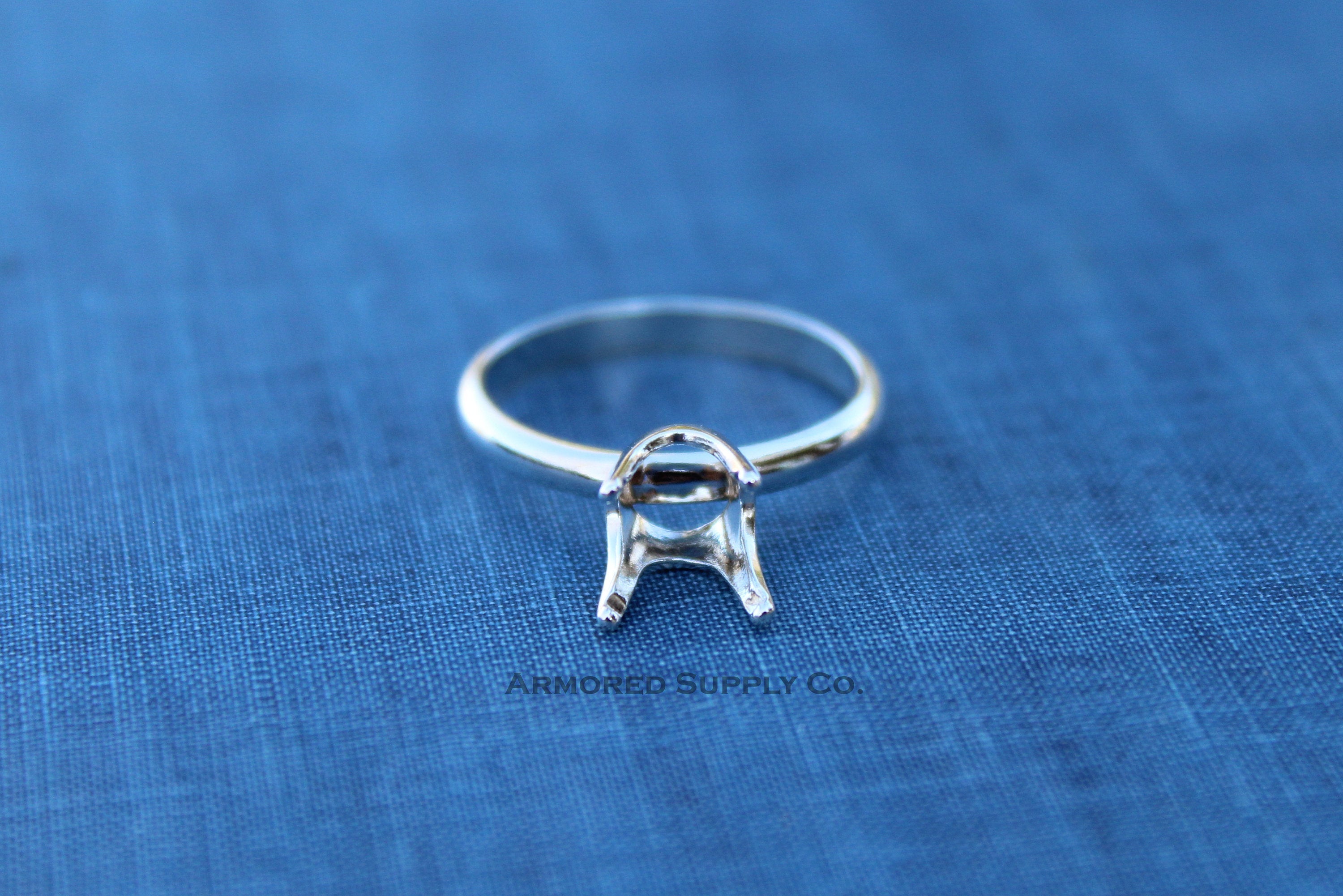 8mm Faceted Bezel Classic Ring blank, Faceted Stone Ring, Setting Ring, DIY jewelry supplies, build your ring, wholesale jewelry, diy ring