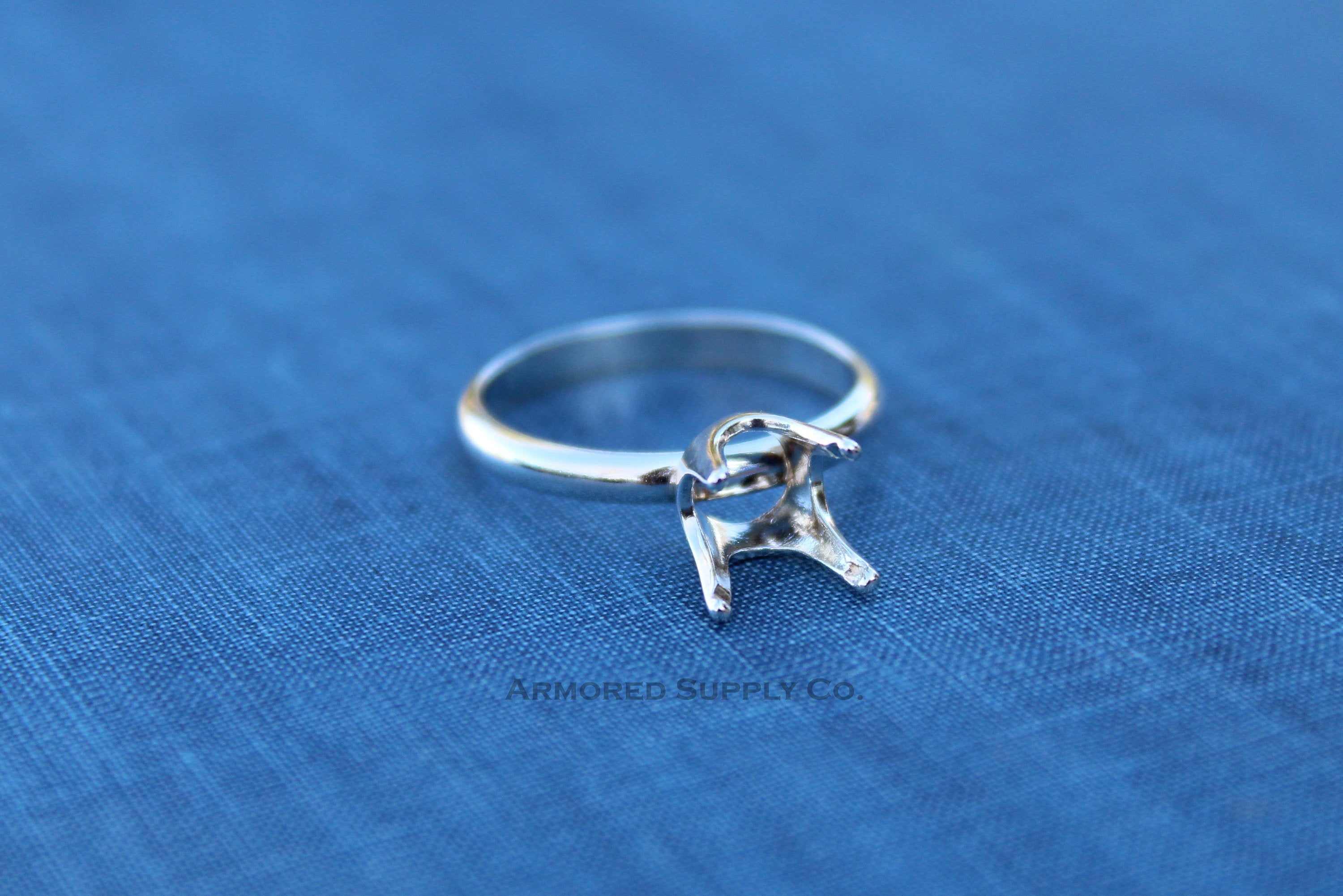 8mm Faceted Bezel Classic Ring blank, Faceted Stone Ring, Setting Ring, DIY jewelry supplies, build your ring, wholesale jewelry, diy ring