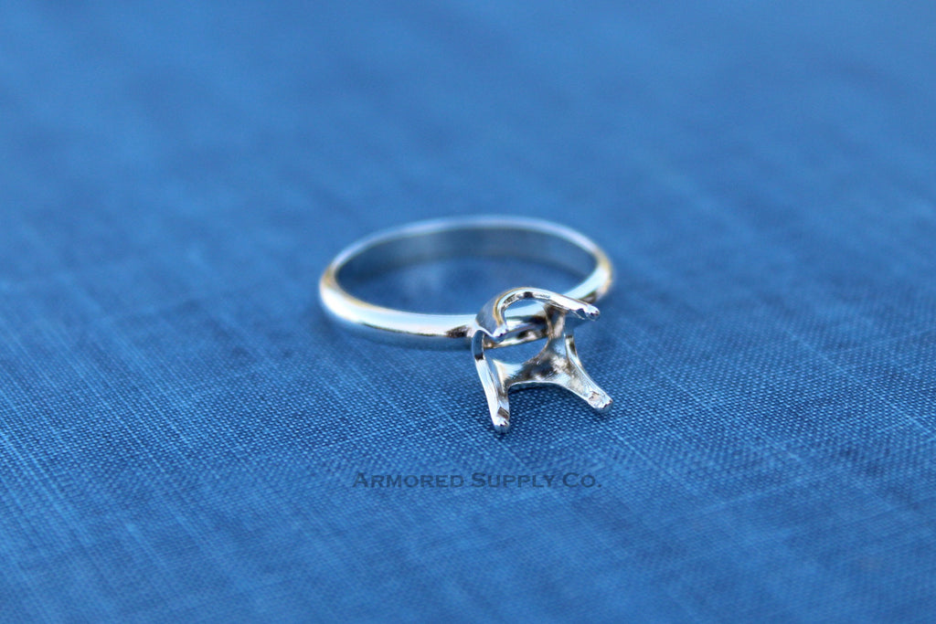 8mm Faceted Bezel Classic Ring blank, Faceted Stone Ring, Setting Ring, DIY jewelry supplies, build your ring, wholesale jewelry, diy ring
