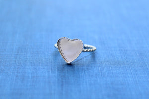 Silver 8mm 10mm 12mm Serrated Heart Bezel Cup  Rope Ring blank, Heart Cabochon, Breast Milk, jewelry supplies, build ring, wholesale jewelry