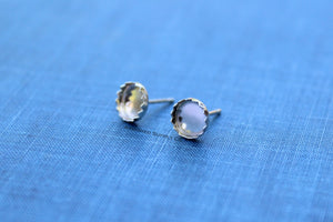 3mm Serrated Stud Earring Blanks, Blank Stud Settings, Wholesale Blanks, Silver Earrings, DIY Jewelry, Silver Blanks, Jewelry Supplies