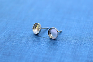 5mm Serrated Stud Earring Blanks, Blank Stud Settings, Wholesale Blanks, Silver Earrings, DIY Jewelry, Silver Blanks, Jewelry Supplies