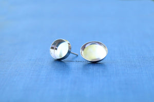 8x6mm Stud Earring Blanks, Blank Stud Settings, Wholesale Blanks, Silver Earrings, Earrings, DIY Jewelry, Silver Blanks, Jewelry Supplies