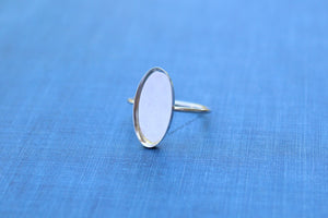 20x7mm Oval Bezel Cup Ring blank, Oval Cabochon, Cab Resin, Breast Milk, DIY jewelry supplies, build your ring, wholesale jewelry, diy ring