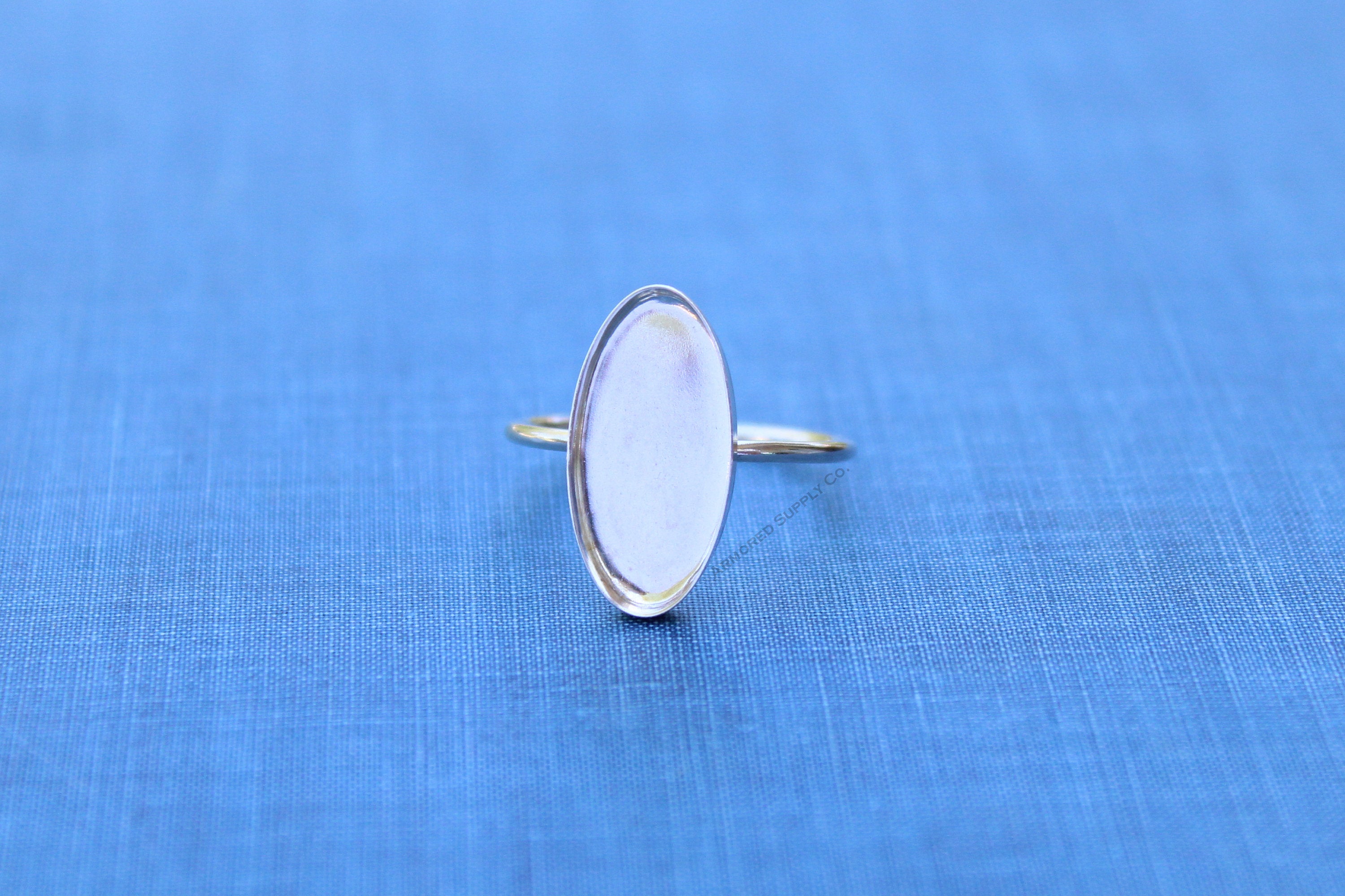 20x7mm Oval Bezel Cup Ring blank, Oval Cabochon, Cab Resin, Breast Milk, DIY jewelry supplies, build your ring, wholesale jewelry, diy ring