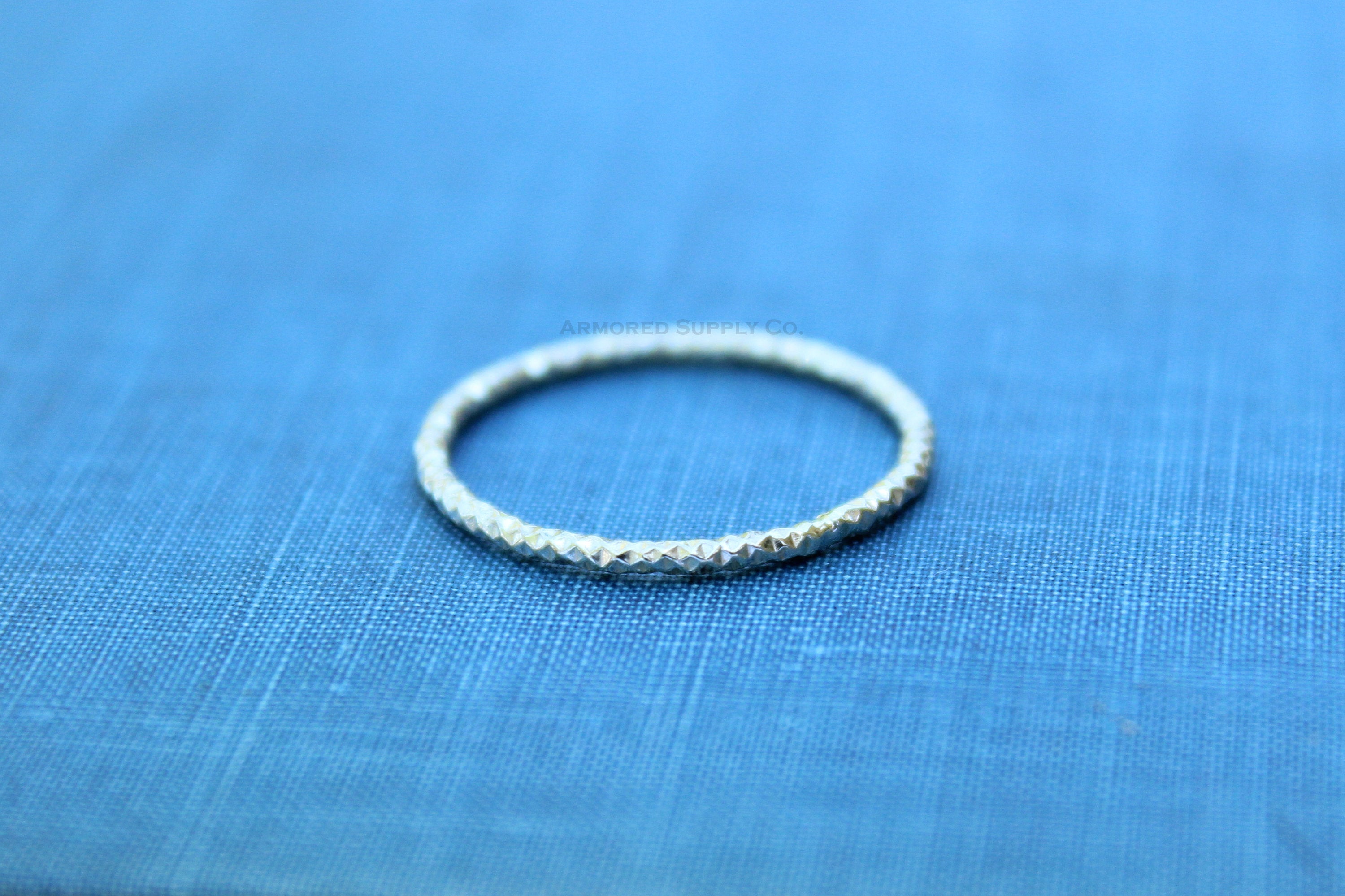 Faceted Stacking Ring, Sterling Silver or Gold-Filled, Wholesale Ring, Blank Band Ring, Silver Ring, Design Your Ring, DIY Jewelry, Gold