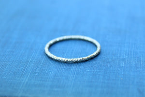 Faceted Stacking Ring, Sterling Silver or Gold-Filled, Wholesale Ring, Blank Band Ring, Silver Ring, Design Your Ring, DIY Jewelry, Gold