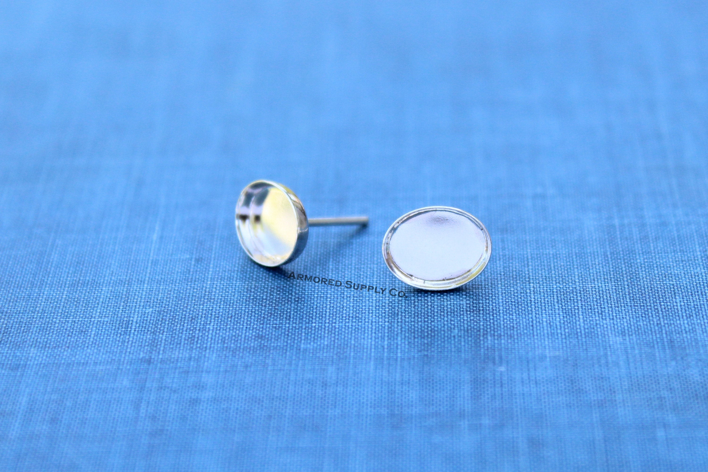 6x4mm Stud Earring Blanks, Blank Stud Settings, Wholesale Blanks, Silver Earrings, Earrings, DIY Jewelry, Silver Blanks, Jewelry Supplies