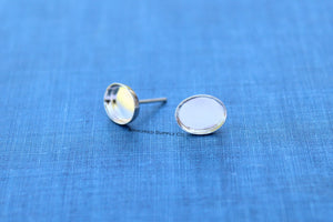 8x6mm Stud Earring Blanks, Blank Stud Settings, Wholesale Blanks, Silver Earrings, Earrings, DIY Jewelry, Silver Blanks, Jewelry Supplies