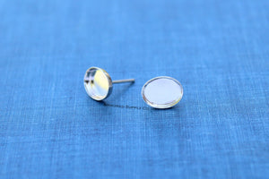 12x10mm Stud Earring Blanks, Blank Stud Settings, Wholesale Blanks, Silver Earrings, Earrings, DIY Jewelry, Silver Blanks, Jewelry Supplies