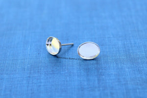 10x8mm Stud Earring Blanks, Blank Stud Settings, Wholesale Blanks, Silver Earrings, Earrings, DIY Jewelry, Silver Blanks, Jewelry Supplies