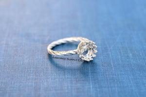Sterling Silver Round Crown Bezel Cup Dotted Ring blank, Heart Cabochon, Breast Milk, jewelry supplies, build your ring, wholesale jewelry