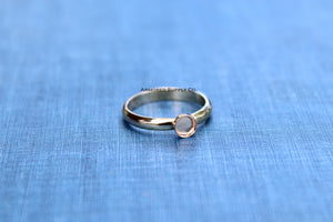 Gold Filled 3mm Bezel Cup Ring blank, Half Round Ring Band, Breast Milk DIY ring, DIY jewelry supplies, wholesale jewelry, diy ring blank