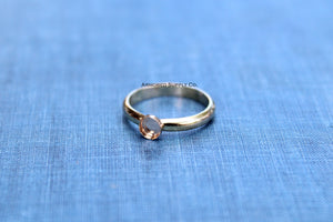 Gold Filled 3mm Bezel Cup Ring blank, Half Round Ring Band, Breast Milk DIY ring, DIY jewelry supplies, wholesale jewelry, diy ring blank