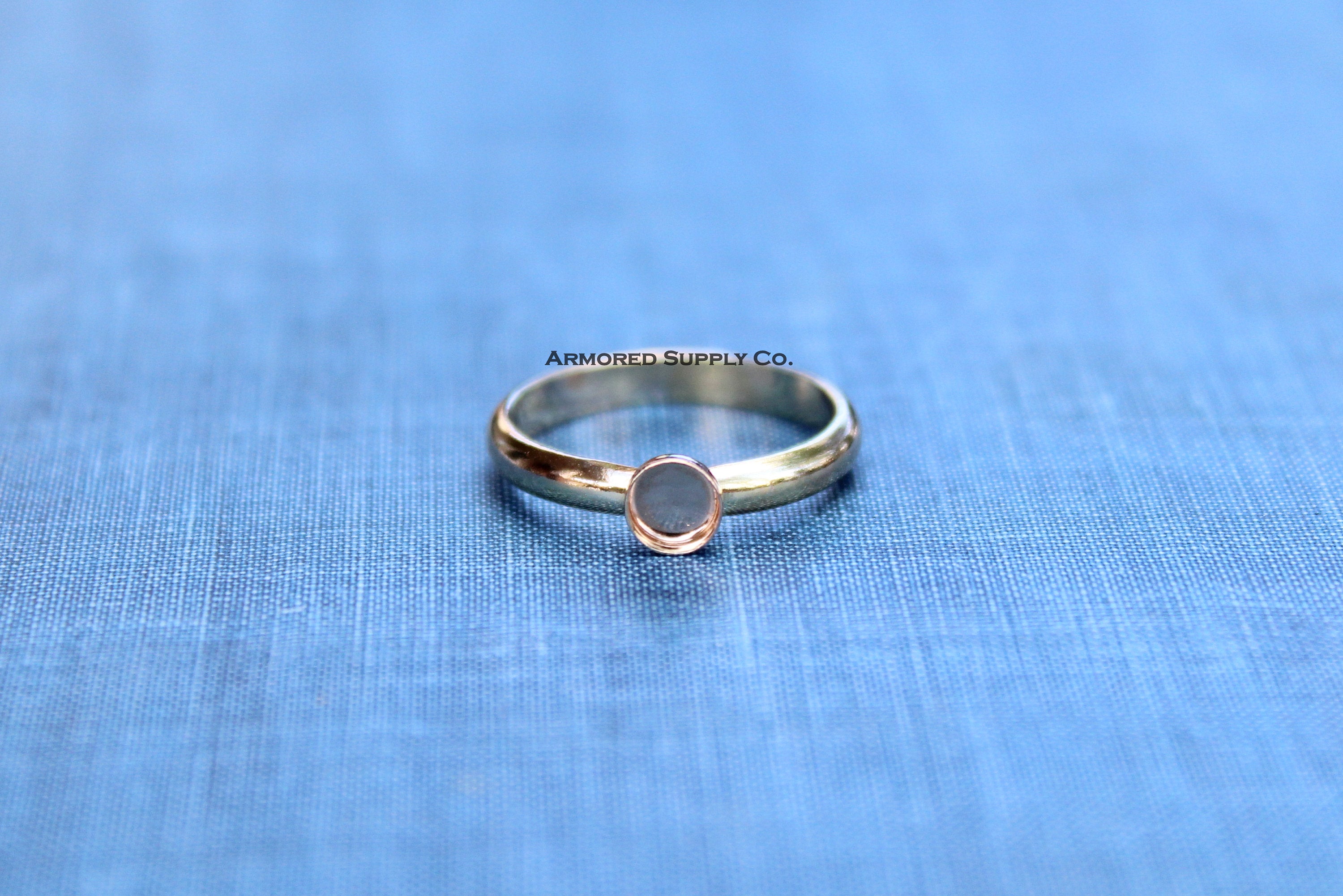 Gold Filled 5mm Bezel Cup Ring blank, Half Round Ring Band, Breast Milk DIY ring, DIY jewelry supplies, wholesale jewelry, diy ring blank