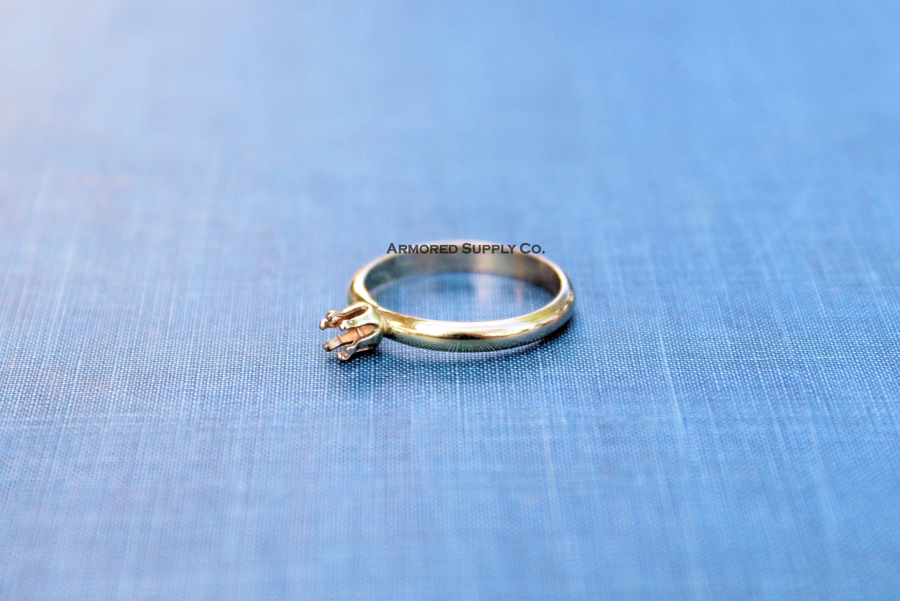 Gold Filled 6mm Snap In Bezel Ring blank,Half Round Ring Band, Breast Milk DIY ring, DIY jewelry supplies, wholesale jewelry, diy ring blank
