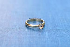 Gold Filled 3mm Bezel Cup Ring blank, Half Round Ring Band, Breast Milk DIY ring, DIY jewelry supplies, wholesale jewelry, diy ring blank
