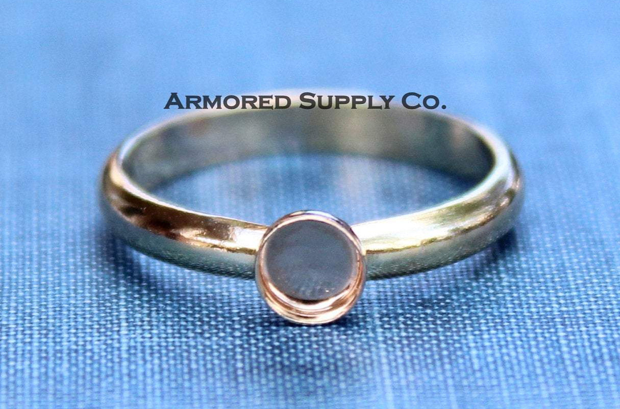 Gold Filled 3mm Bezel Cup Ring blank, Half Round Ring Band, Breast Milk DIY ring, DIY jewelry supplies, wholesale jewelry, diy ring blank
