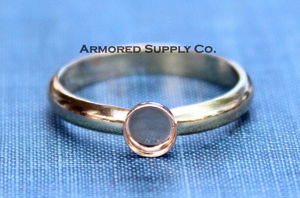 Gold Filled 3mm Bezel Cup Ring blank, Half Round Ring Band, Breast Milk DIY ring, DIY jewelry supplies, wholesale jewelry, diy ring blank
