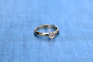 Gold Filled 4mm Bezel Cup Ring blank, Half Round Ring Band, Breast Milk DIY ring, DIY jewelry supplies, wholesale jewelry, diy ring blank